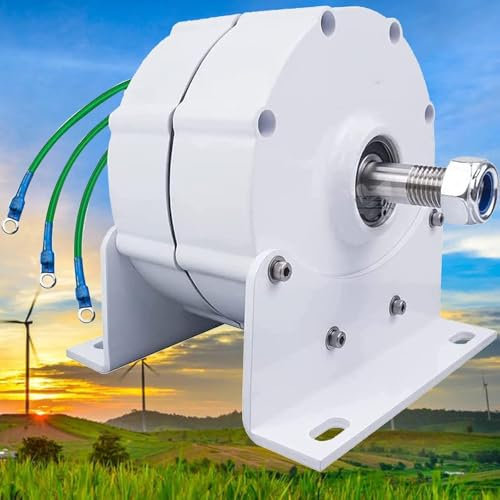 ELIKBH Generador trifásico, alternador de CA con rectificador, generador de imán Permanente de Baja Velocidad, para Motor diésel de turbina eólica(12V,10000W)