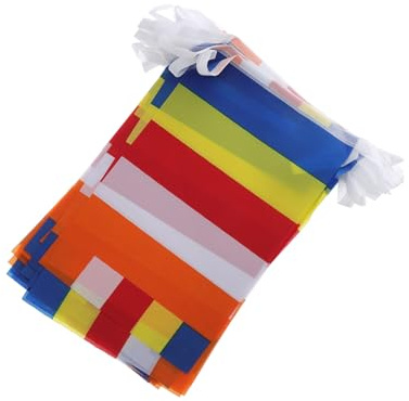 DECOMELODY Buddhistische Gebetsfahnen Aus Polyester Fünffarbiges Tibetisches Banner Robustes Spirituelles Dekor Für Tempel Garten Und Meditationsräume Lichtbeständig Und Vielseitig Einsetzbar