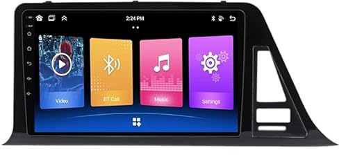 Android Auto Stereo GPS Navigation Für Toyota C-HR CHR 2016-2020, mit Rückfahrkamera Unterstützt Auto Radio Multimedia MP5 Bluetooth Lenkradsteuerung,K2