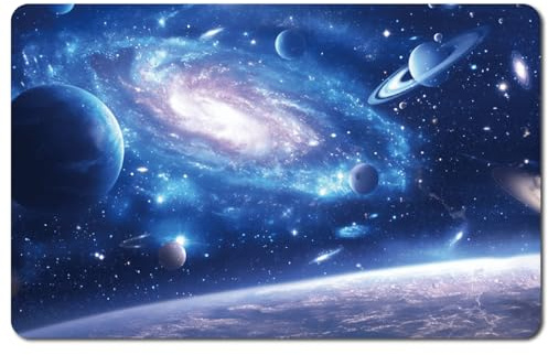 CREATCABIN 4 Blatt 4 Stile Kreditkartenhülle Bankkarten Aufkleber PVC Kunststoff Selbstklebend Wasserdicht Entfernbar Planet Universum Schutzfolie Aufkleber Für Transportdekoration 8.6x5.4cm