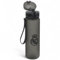 Bouteille de sport R. Madrid, 650 ml, design tactique, avec blason officiel, gris sans BPA