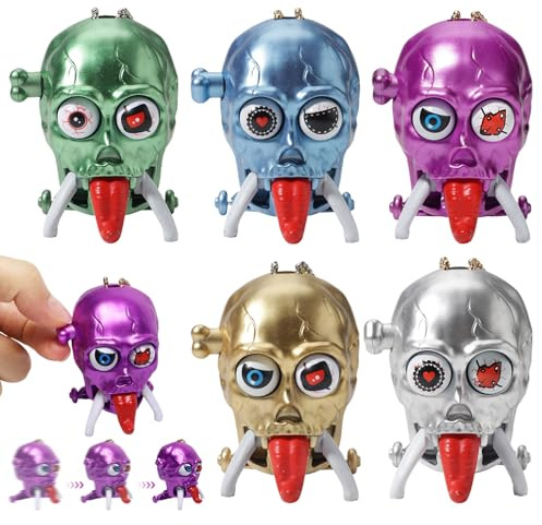 5 Stück Halloween Aufziehspielzeug für Kinder, Halloween Wind Up Spielzeug, Aufziehspielzeug Halloween Mitgebsel Kinder, Uhrwerk Lauf Spring Spielzeug für Halloween Karneval Deko Mitgebsel Cosplay