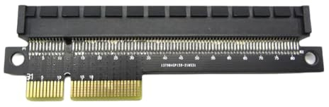 Jooehyer PCI-Express 4X Riser Card Adapter Card to 16X PCI-E 4X Male to Female Converter Computer Motherboard Converter Parts