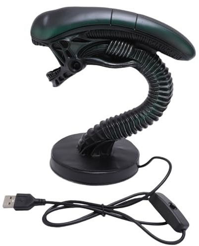 Zerodis Alien-Lampe, Sci Fi Nachtlicht mit Harz Konstruktion, Atmos phä Risches Design, Weiche Beleuchtung für Heim-Schlafzimmer (Stil 1)