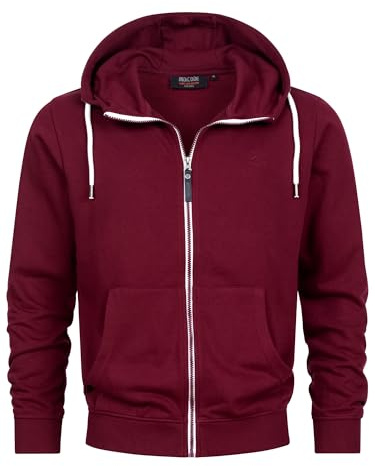 Indicode Herren INChristos Sweatjacke Hoodie mit Kapuze und Reißverschluss