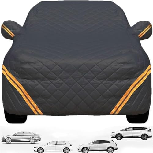 Thickened Large Full Car Cover Custom Fit Compatible with Volkswagen Atlas 2018-2024，UV Hail Snow Scratch Proof Winter Summer Indoor Garage Outdoor Daily & Long-Term Storage