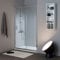 Kiamami Valentina Porte de Douche Niche 140cm 6mm Verre trempé Transparent | New Giada