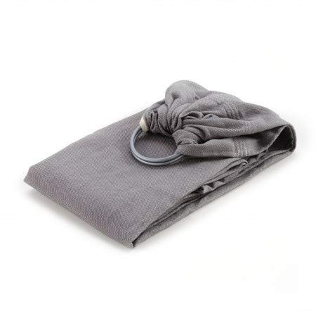 NéoBulle - Sling Sergé Brisé - Portage en Écharpe sans Nœud - Installation Facile - Léger et Confortable, en Coton Bio - 100% Fabriqué en France - De la Naissance à 3-4 Ans, Gris Vintage