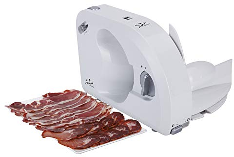 Jata CF291 Cortafiambres Ultra Compacto con Disco de Acero Inoxidable de 170 mm Desmontable 3 Velocidades Base Plegable Base Antideslizante Cortafiambres de Gran Resistencia