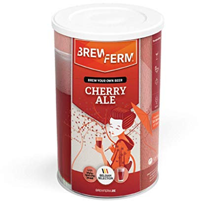 Brewferm - Kit birra Cherry Ale – Set per la birra da soli – 9 litri – Una ciliegia color rame, leggermente acida, ma dolce
