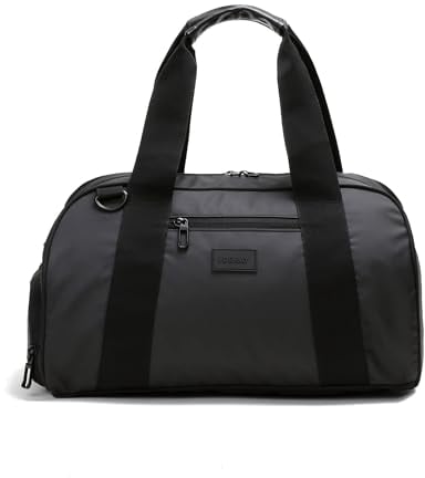 Vooray Burner Gym Sporttasche – 23L Fitness Tasche aus 20 Recycelten Plastikflaschen, 39 cm, mit Schuhfach, Wasserabweisend, Ideal für Sport & Reisen (Mattschwarz)