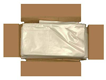 Tezraftaar® 50 x Bin liner Bags 18 x 29 x 39 160 Gauge 90ltr Clear Heavy Duty Refuse Sacks Bin Waste Bag for House Hold Kitchen Garbage