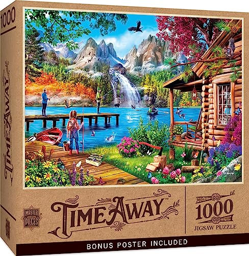 MasterPieces Fishing Puzzle 1000 Pieces - Jigsaw Puzzle for Adults, Family, or Youth - Fishing with Pappy - 19.25x26.75