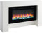 BALDERIA Elektrokamin Herkules | Elektrischer Standkkamin mit 3D-Flammeneffekt | Elektro Heizung 1000/2000W, LED-Beleuchtung | Kamin mit Fernbedienung, Timer, Startsteuerung & Thermostat | Weiß