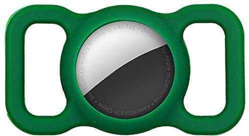 Airtag Collier pour Chien, Sichy Pet Silicone Housse de Protection pour Apple airtag GPS Finder Étui de Protection Étanche Anti-Perte, Porte-clés AirTag pour Collier de Chien et Chat de Compagnie