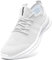 Tvtaop Chaussures de Sport Running Femme Sneakers Fitness Basket Tennis Légères Respirante Outdoor Training,Blanc 38 EU