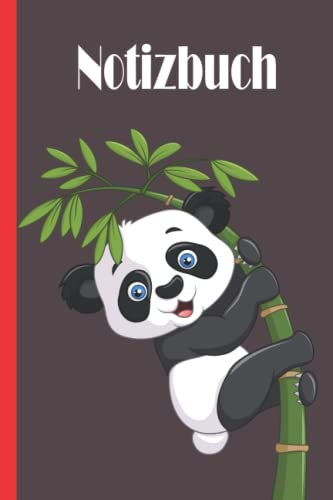 Panda Notizbuch: Panda Notizbuch, breites liniertes Notizbuch aus liniertem Papier für Schule, Studenten, Geschenk für Kinder, Jungen, Mädchen, Teenager, Panda Notizbuch, Panda Liebhaber