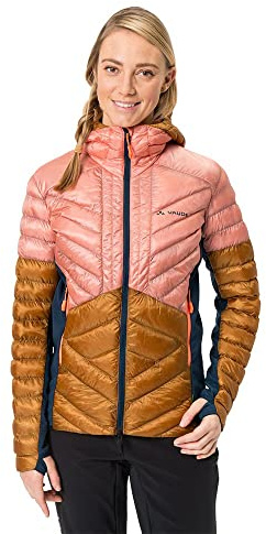 VAUDE Damen Isolationsjacke Sesvenna Pro Jacket II, warm & wasserabweisend, extrem atmungsaktiv, silt brown, 42