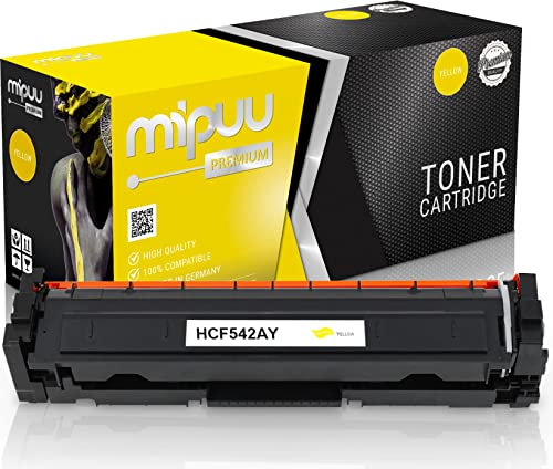 Mipuu Toner kompatibel für HP CF542A 203A Yellow Gelb für HP Color Laserjet Pro M254 M254DW M254NW MFP M280 M280NW M281 M281FDN M281FDW