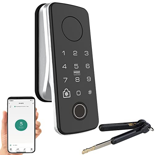 VisorTech ZigBee Türschloss: Motorbetriebener ZigBee-Schließzylinder, Code, Fingerprint, App, IP55 (Türöffner, Zahlentürschloss, batteriebetriebenen)