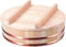 TIKUSAN Wooden Hangiri Sushi Rice Mixing Tub Copper Band with Lid Made in Japan Made of Sawara Cypress Sushi Rice Bowl Sushi Oke (33cm)