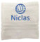 Personalisiertes Handtuch mit Namen Schön gestickter Sport Name Handbadetuch 100% Baumwollhandtuch Sportliche Motive Personalized Custom Towel with Name (140 x 70 cm, Volleyball Sport)