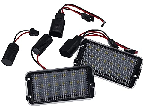2 x Canbus Auto 18 LED Kennzeichenbeleuchtung Lampen für Seat Ibiza 6L ab Arosa Altea Cordoba MK1 MK2 Leon Toledo 5P 04-09