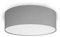 youngDECO® MINI Deckenlampe Grau Ø28 cm - Deckenleuchte Rund 2 x E27 - Baumwollstoff Lampenschirm - Lampe Schlafzimmer, Wohnzimmer, Kinderzimmer und Küche (Ohne Glühbirne)