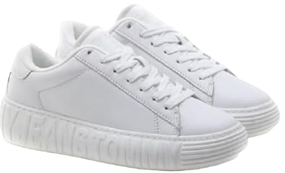 Tommy Jeans Damen Cupsole Sneaker Schuhe, Weiß (White), 39
