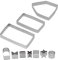 Backform-Set, 3D-Haus-Ausstecher-Set, Formen, 10 Stück/Set, Edelstahl, Mini-Lebkuchenhaus-Ausstecher-Kit, Fondant-Kuchen, Der Feiertags-DIY-Backwerkzeuge Dekoriert