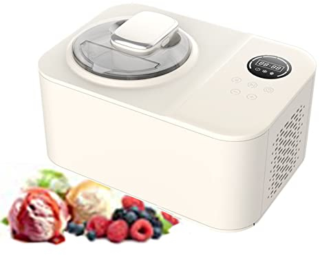 Machine à crème glacée maison petite Machine à crème glacée à cône auto-réfrigérée entièrement automatique Machine à crème glacée 1.2L grande capacité