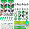 G.C Fussball Mitgebsel Kindergeburtstag Mitbringsel Jungen mit Fußball Bounce Ball Trillerpfeife Brosche Armband Schlüsselanhänger Tattoo Fussball Party Give Aways Gastgeschenk Pinata Füllung