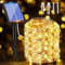 Ollny Solar Lichterkette aussen, 20M 200 LED lichterkette außen, 8 Modi IP65 wasserdicht Kupferdraht Lichterkette outdoor für Garten Balkon Terrasse Baum Hof Party (Warmweiß)