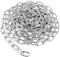 WOPPLXY Verzinkt Metallkette, 6 meter 6mm Kette Meterware, Gliederkette aus Metall, Oberfläche Verzinkt Ankerkette, Schaukelkette zum Aufhängen von Zäunen, Hängesessel, Schaukeln