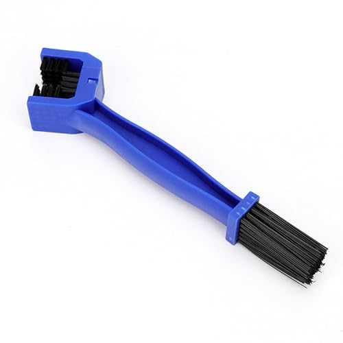 Cepillo Limpia Cadena para Moto y Bicicleta Herramienta Limpieza Desengrasante Engranajes Piñones Cassette Frenos Duradero y Fácil Azul