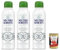 Neutro Roberts, Deodorant Deo Spray Dolomiti, Ohne Aluminiumsalze, Nullflecken, mit Magnolien -ätherischem Öl und weißem Moschus, mit reinem Glycerinöl, 48H - 3x 200 ml + Italian Gourmet polpa 400g