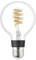 EGLO connect.z Smart-Home LED Leuchtmittel E27, G80 Globe, ZigBee, App und Sprachsteuerung Alexa, dimmbar, warmweiß, 4,9 Watt, Vintage Glühbirne transparent spiralförmig