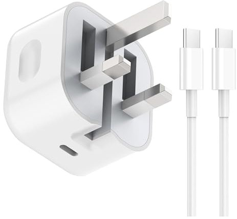 USB C Charger for 15/15 Pro Max/Plus, 20W Fast Charging USB C Charger Block Wall Plug Power Adapter with Long USB C Cable for Phone 15 Pro Max Plus Pad Pro 12.9/11 inch Google Pixel 8/7/6