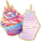GEBETTER 12 Einhorn Cupcake Einladungskarten zum Kindergeburtstag 15 x 10 cm Geburtstag Party Einladung Einschulung für Mädchen und Jungen Geburtstagseinladungen Kinder Geburtstagsfeier Kinderparty