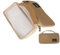 Hrlace Outdoor Besteck Netztasche Camping Bestecktasche Leer mit Tragegriff Besteck Aufbewahrungstasche Tragbar Essstäbchen Löffel Geschirr Tasche für Outdoor Camping Wandern Reisen Beige