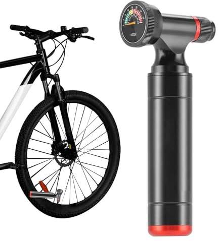ETUCYNG Pompa ad aria per bici con manometro, pompa ad alta pressione per pneumatici per biciclette, pompa a mano per bici da strada, potente pompa ad aria per mountain bike