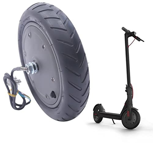 YUNRUX Elektroroller Motor mit Vorderrad 36V 350W Kupferreifen Elektroroller Scooter Zubehör Ersatz von Vorderrad E-Scooter Motor Ersatz kompatibel mit Xiaomi M365 Pro 21 * 21 * 4.7cm