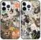 2 Stück Cartoon Aesthetic Meme Katzen Handyhülle für Apple iPhone 8 iPhone 7 iPhone SE 2022/2020 Hülle 4.7, Weiches TPU Kawaii Niedlich Muster Stoßfeste Case Silikon Schutzhülle, Cute Lustiges