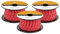 Abma Cord Polyesterseil 3mm x 30m Seil Geflochtene Schnur Reißfest für Outdoor, Boot, Festmacher, Zelt, Garten - Rot/Weiß