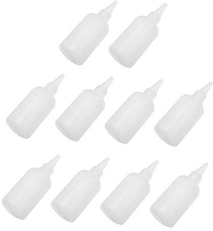 DIYEAH 100ml Translucent Painting Bottle Set Squeeze Bottles for Glue Latex Nozzle for Home Repair