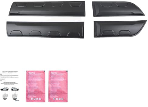 Oneway Jeu de Baguettes de Porte Compatible avec Dacia Duster II 2018-2024 (Off-Road) (sans marquage Duster) - Noir Mat