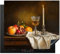 KitchenYeah© Protection Pour Plaque Induction 60x52 cm Plaque de Deco Cuisine Protégé Cache De Cuisson Vitroceramique Fruits - Nature Morte - Vin - Bougie