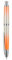 Jinhao 10 Series Press Fountain Pen Gradient Light Orange Retractable Fine Nib with Ink Converter and Metal Pen Box Set (Silver Clip Version)