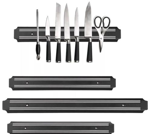 Premium Magnetic Knife Holder Wall Mounted Utensil Hanging Holder Magnetic Knife Strip Stylish and Durable Kitchen Organizer Tool 20cm, 33cm, 55cm (33CM)
