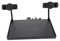 QUMIIRITY Clamp Dual Phone Stand Tray with Mic Stand Holder Versatile Broadcast Shelf for Music Sound Cards and Cameras Easy to Install Stable Design